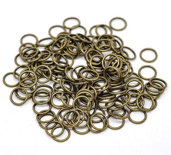 Ringetjes Brons DQ 7x1,2mm - 20 stuks-Kraaltjes van Renate