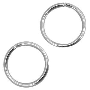 Ringetjes RVS 8x1,2mm - ±70 stuks-Kraaltjes van Renate