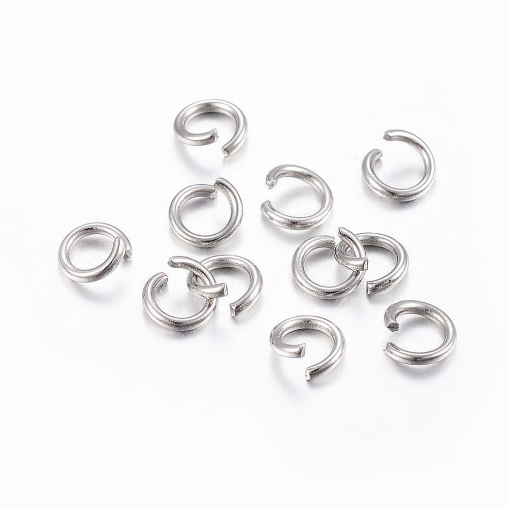 Ringetjes RVS Zilver 3x0.6mm - 50 stuks-Bedels-Kraaltjes van Renate
