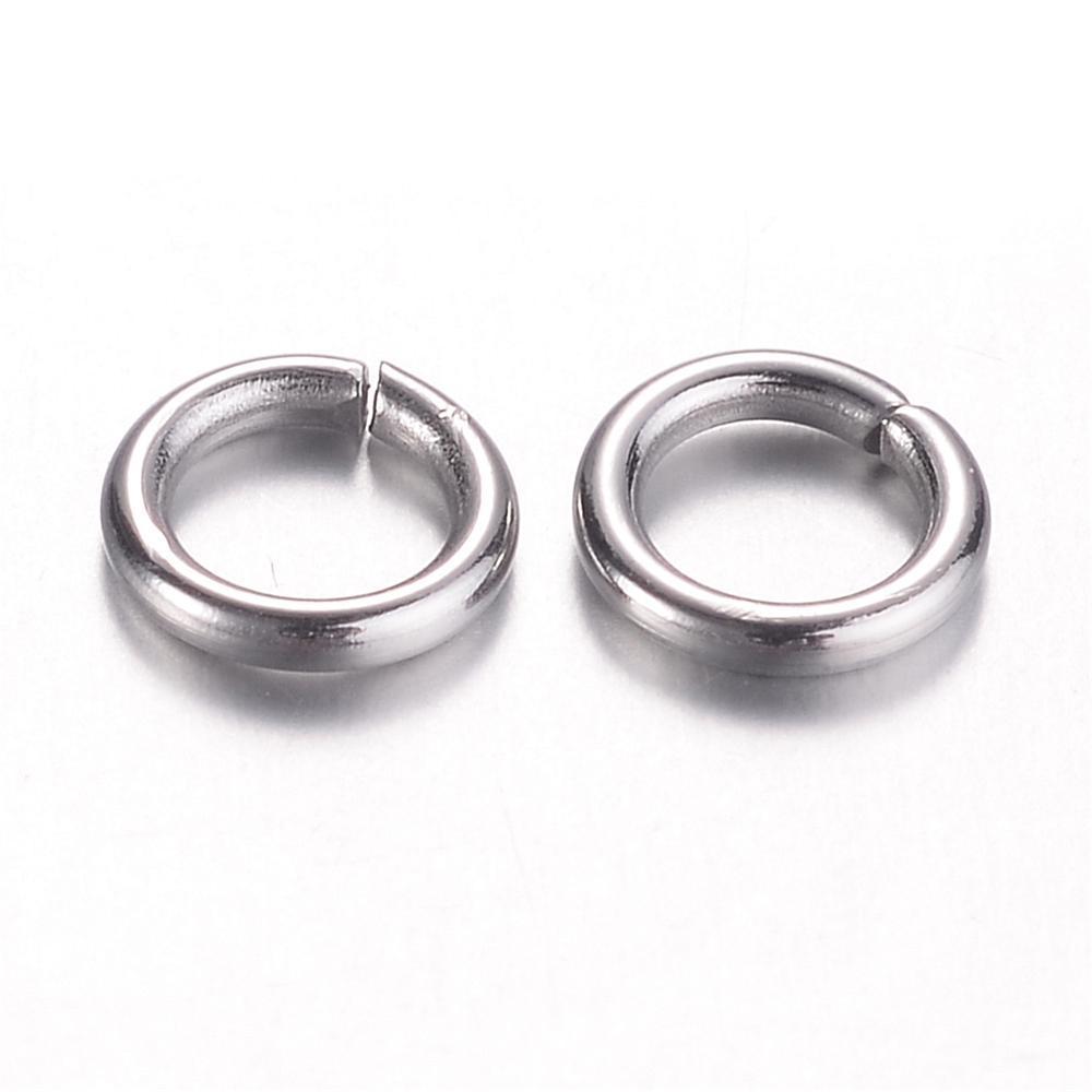 Ringetjes RVS Zilver 5.5x1mm - +/- 85 stuks-Onderdelen-Kraaltjes van Renate