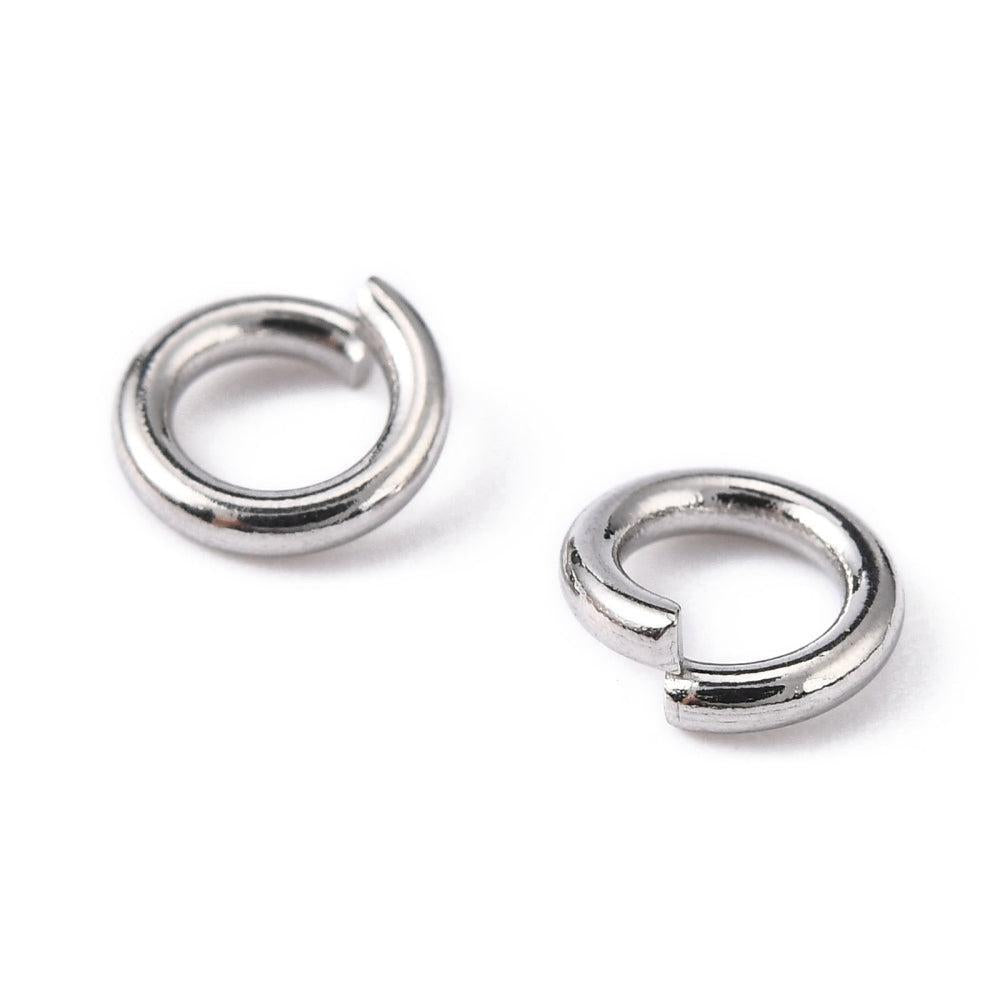 Ringetjes RVS Zilver 6x1.2mm - ±80 stuks-Onderdelen-Kraaltjes van Renate