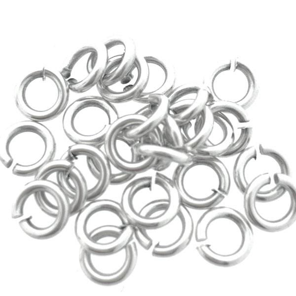 Ringetjes zilver DQ 20x2mm - 4 stuks-Kraaltjes van Renate