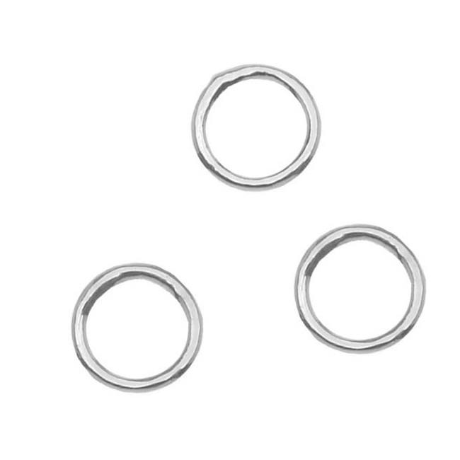 Ringetjes dicht Zilver 6x1mm - 10 stuks-Kraaltjes van Renate