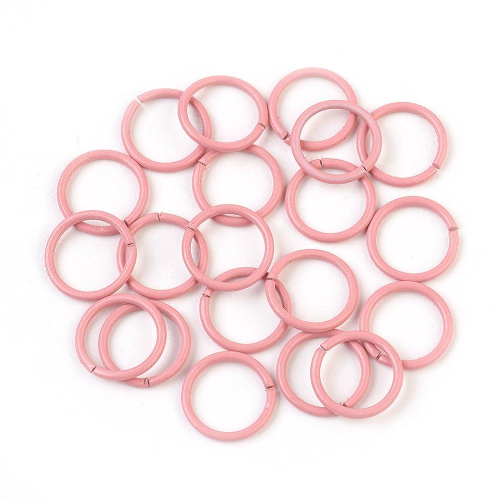 Ringetjes oudroze 10x1mm - 10 stuks-Onderdelen-Kraaltjes van Renate