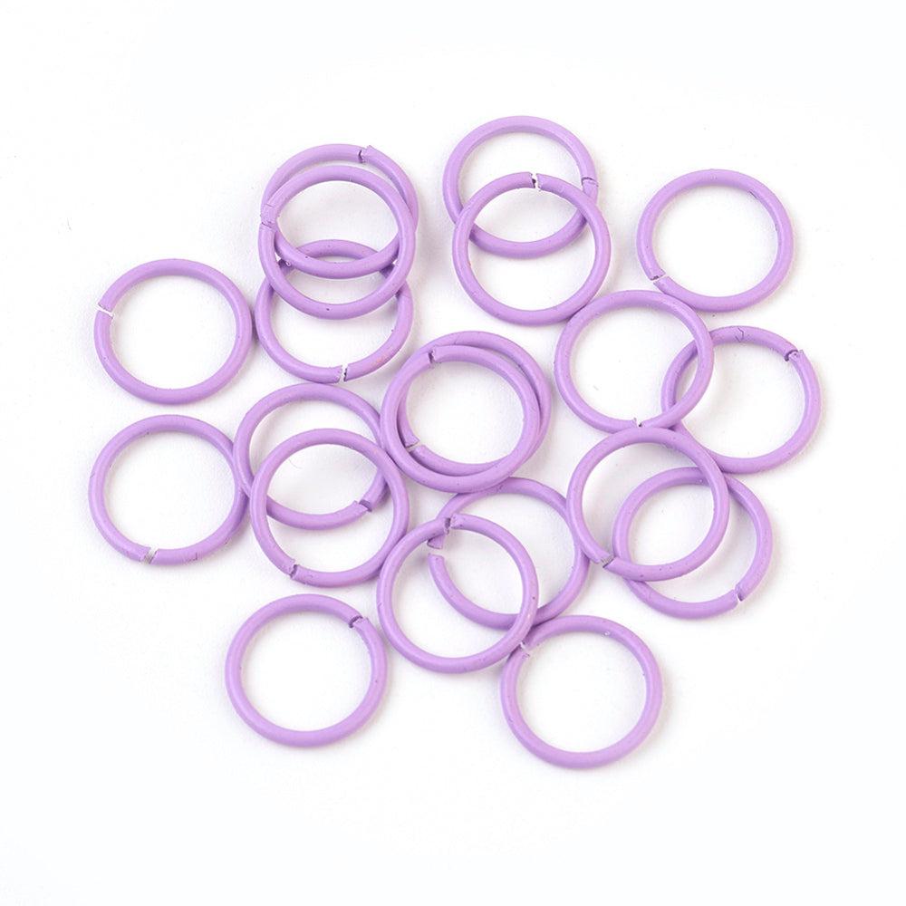 Ringetjes paars 10x1mm - 10 stuks-Onderdelen-Kraaltjes van Renate