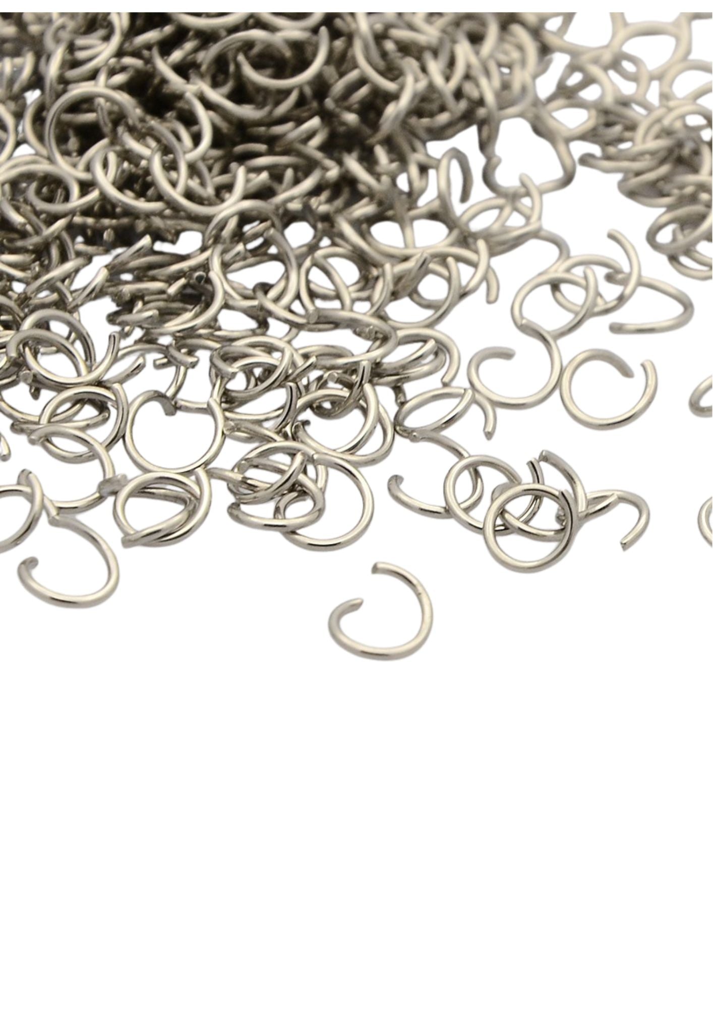 Ringetjes zilver DQ 6x1,2mm - 17 stuks-Onderdelen-Kraaltjes van Renate
