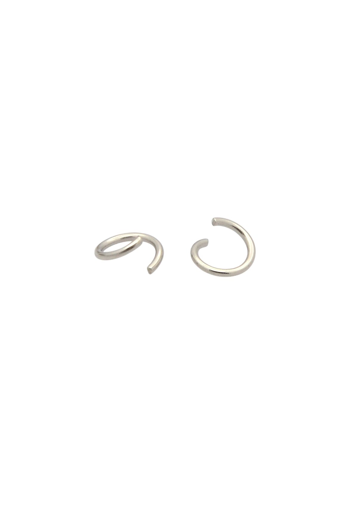 Ringetjes zilver RVS 6x1mm - 30 stuks-Onderdelen-Kraaltjes van Renate