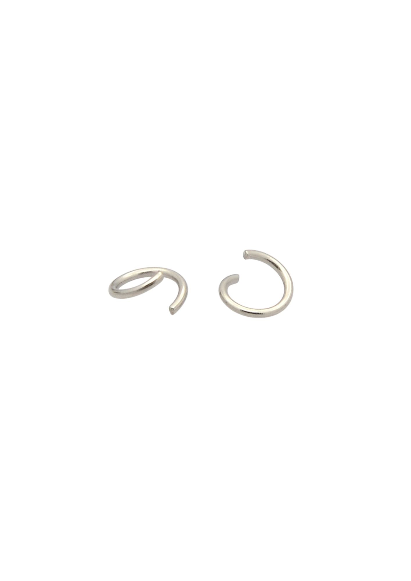 Ringetjes zilver RVS 6x1mm - 30 stuks-Onderdelen-Kraaltjes van Renate