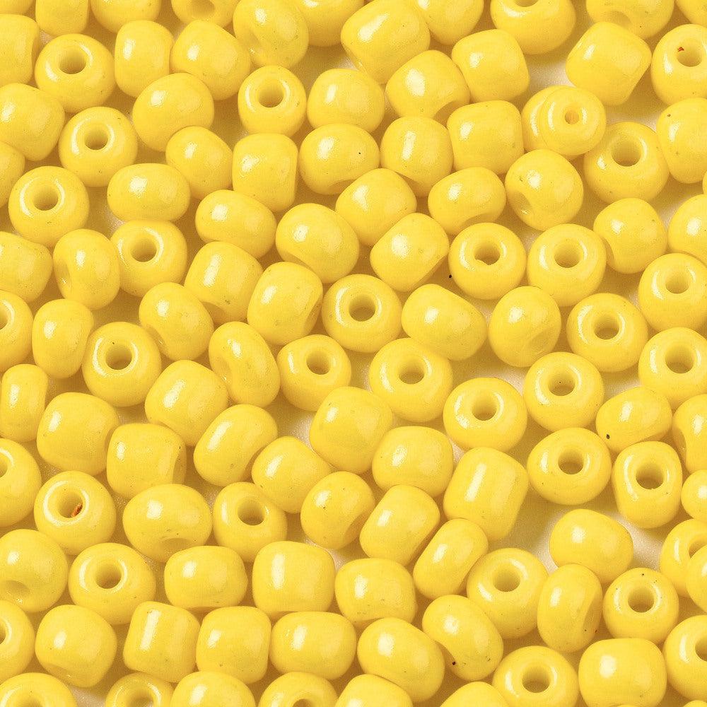 Rocailles geel 6/0 (4mm)- 10 gram-Kralen-Kraaltjes van Renate