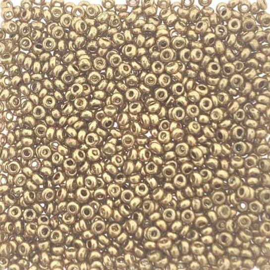 Rocailles glas DQ Dark Golden Rod 11/0 (2mm) - 10 gram-Kraaltjes van Renate