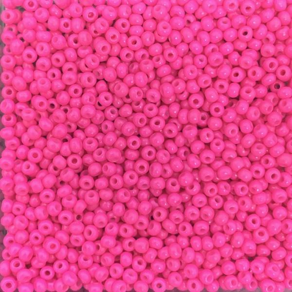 Rocailles glas DQ Hot Pink 11/0 (2mm) - 10 gram-Kraaltjes van Renate