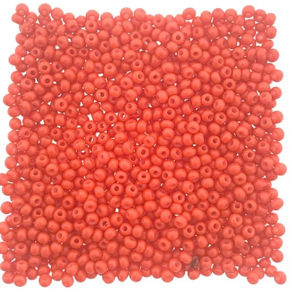 Rocailles glas DQ Orange Red 11/0 (2mm) - 10 gram-Kraaltjes van Renate