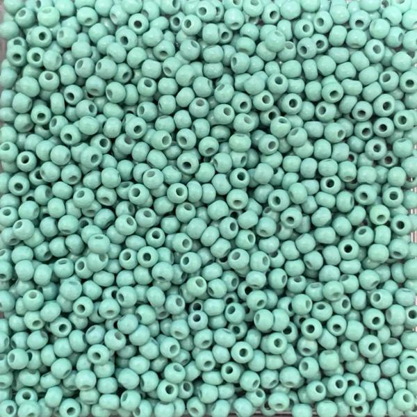 Rocailles glas DQ Turquoise 11/0 (2mm) - 10 gram-Kraaltjes van Renate