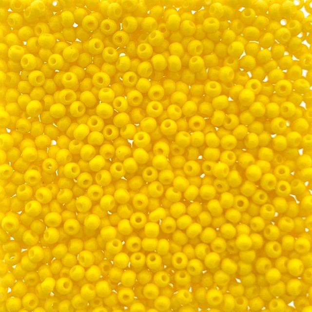 Rocailles glas DQ Yellow 11/0 (2mm) - 10 gram-Kraaltjes van Renate
