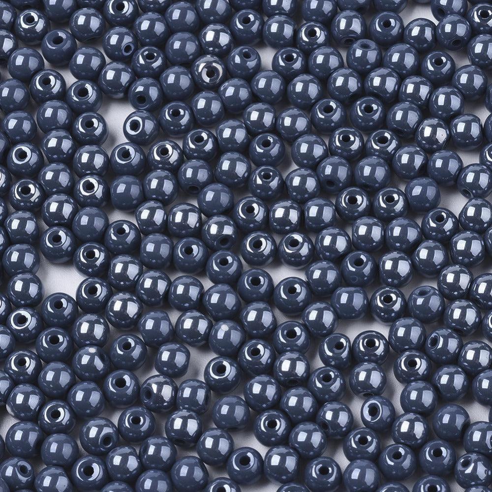 Rocailles opaque Lust 6/0 dark blue (4mm) - ± 75 stuks-Kralen-Kraaltjes van Renate