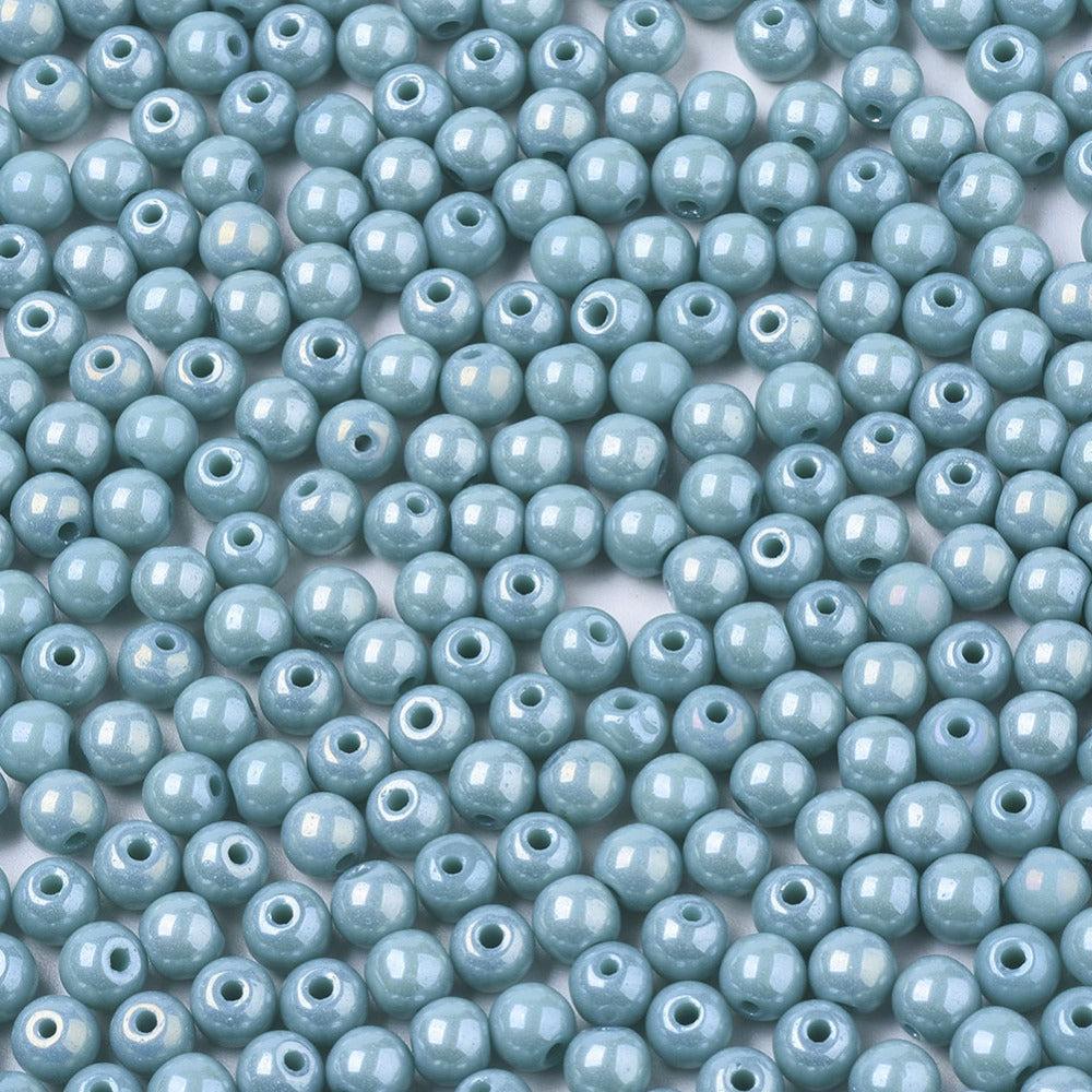 Rocailles opaque Lust light blue 6/0 (4mm) - ± 75 stuks-Kralen-Kraaltjes van Renate