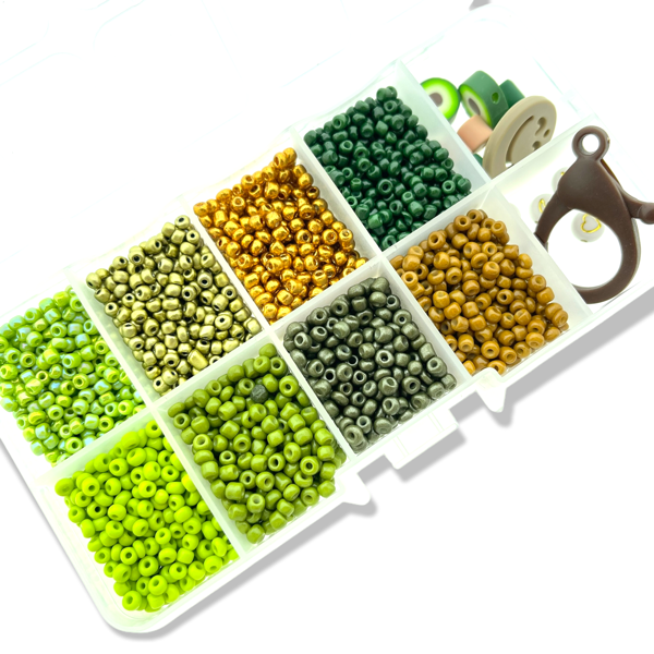 Mini starters box rocailles 3mm Forest fairy-DIY-Kraaltjes van Renate