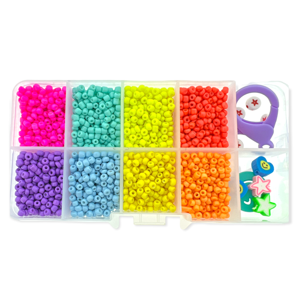 Mini starters box rocailles 3mm Rainbow neon-DIY-Kraaltjes van Renate