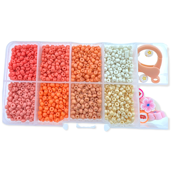 Mini starters box rocailles 3mm Salmon-DIY-Kraaltjes van Renate