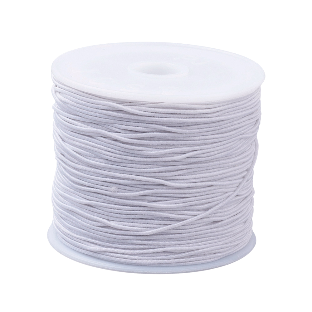 Rol elastiek wit 1mm - 18 meter-koord-Kraaltjes van Renate
