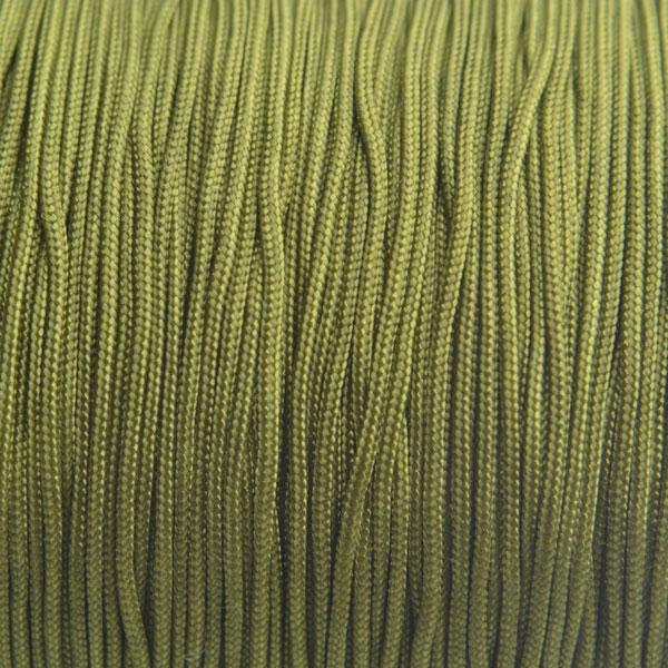 Nylon rattail koord dark olive green 0.8mm - 6 meter-Kraaltjes van Renate