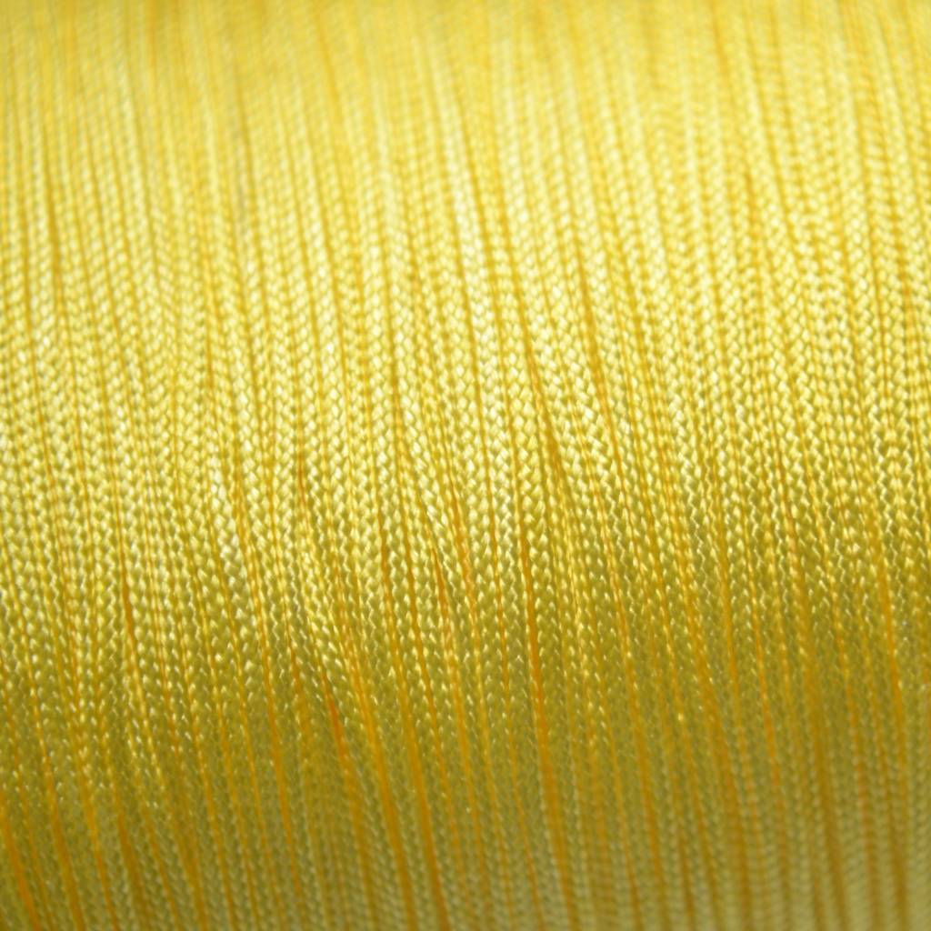 Rol nylon rattail koord geel 0.8mm - 90 meter-Kraaltjes van Renate