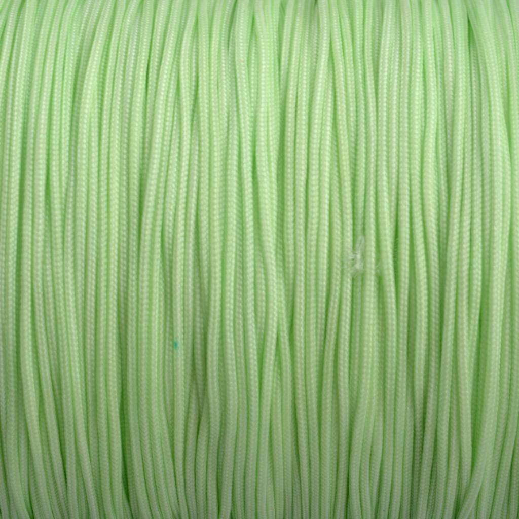 Rol nylon rattail koord licht groen 0.8mm - 90 meter-Kraaltjes van Renate