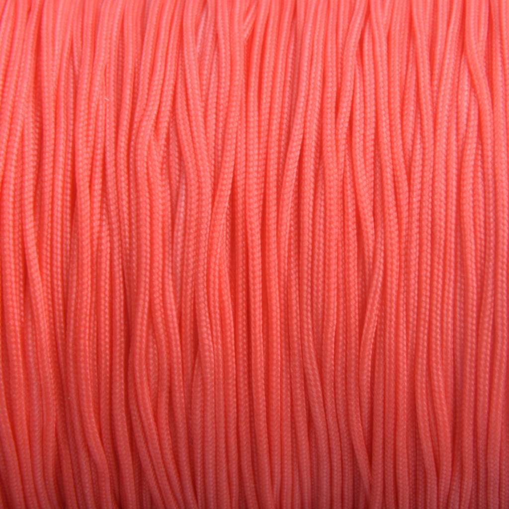 Rol nylon rattail koord oranje rood 0.8mm - 90 meter-Kraaltjes van Renate