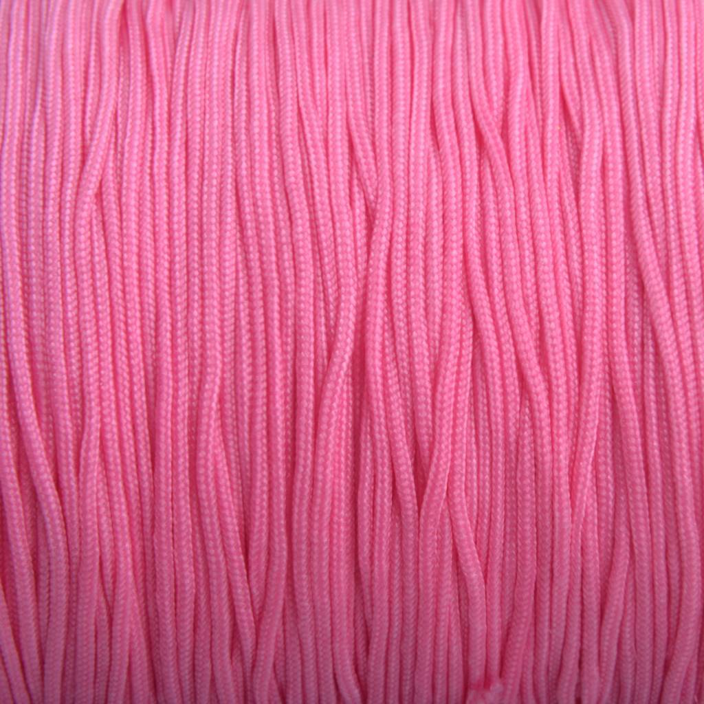Rol nylon rattail koord roze 0.8mm - 90 meter-Kraaltjes van Renate