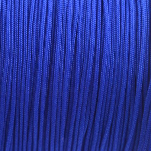 Rol nylon rattail koord saffier blauw 0.8mm - 90 meter-Kraaltjes van Renate