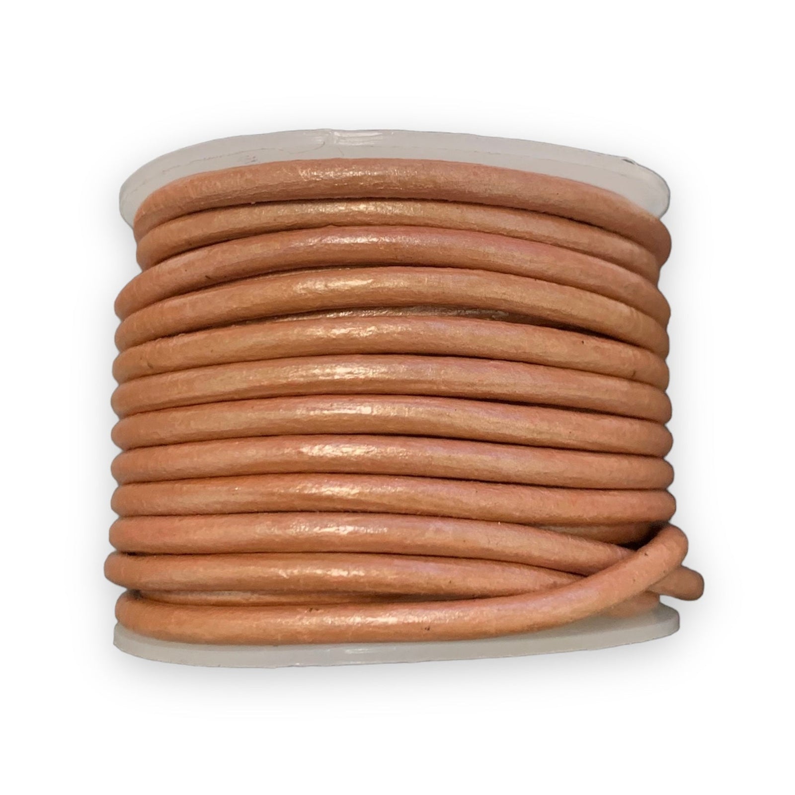 Rond leer Bruin 3mm - per meter-Leer-Kraaltjes van Renate