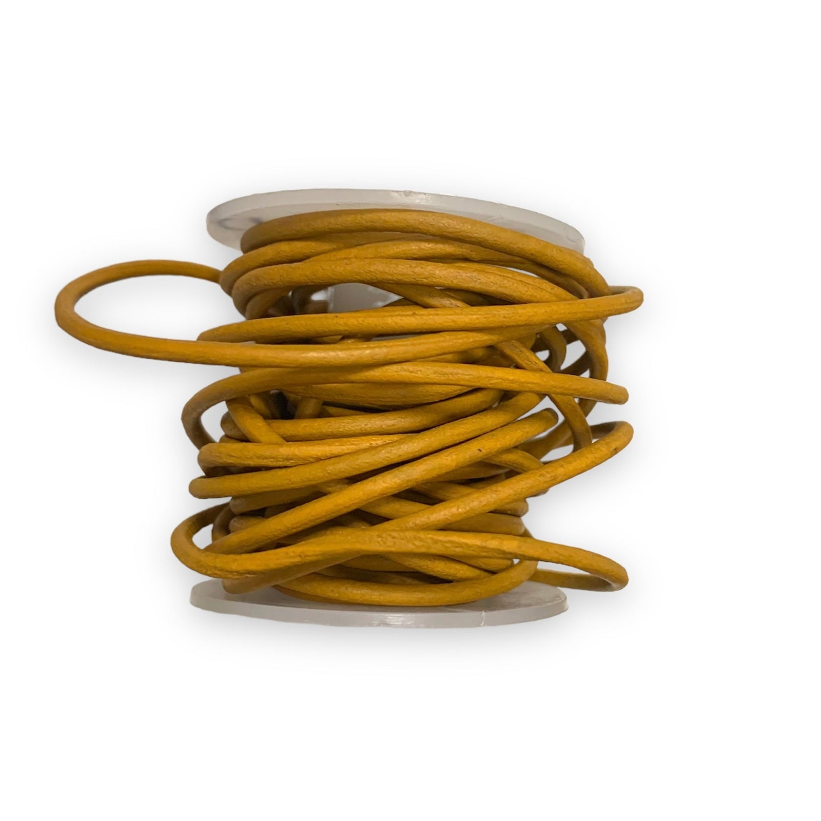 Rond leer Matte koper 2mm - per meter-Leer-Kraaltjes van Renate