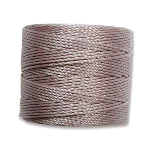 S-lon koord Tex210 - 0,5mm - cord silver 70mtr-Kraaltjes van Renate