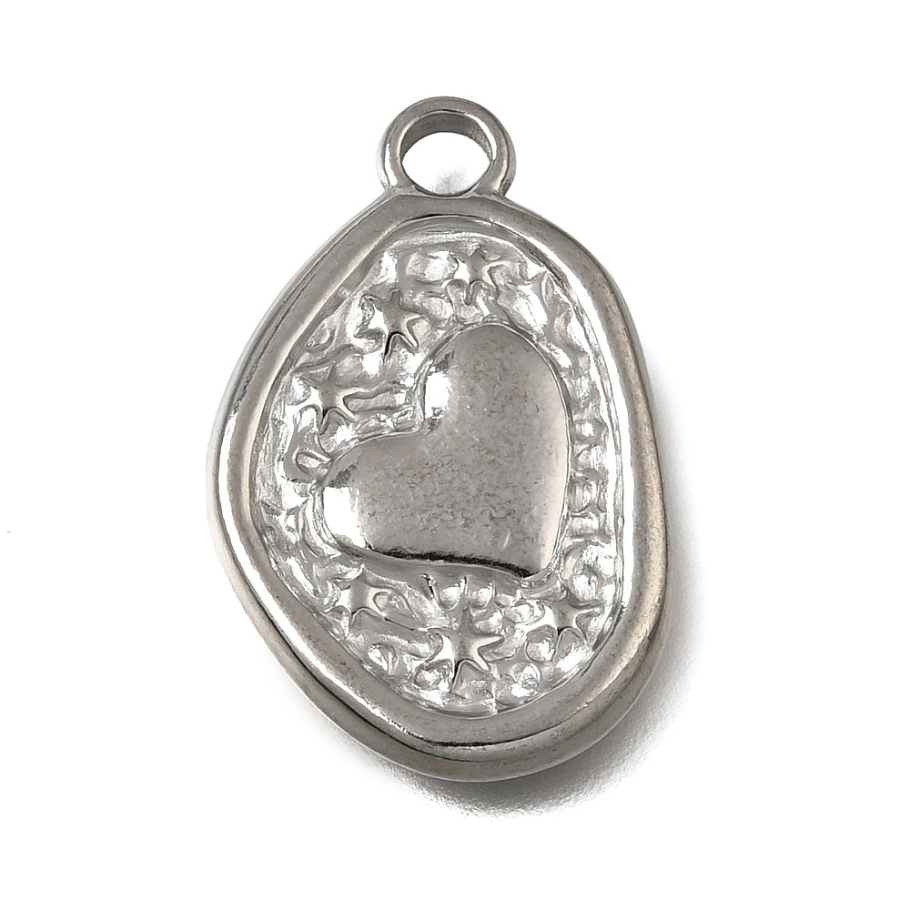 Bedel Hart RVS Zilver 26mm - per stuk-Bedels-Kraaltjes van Renate