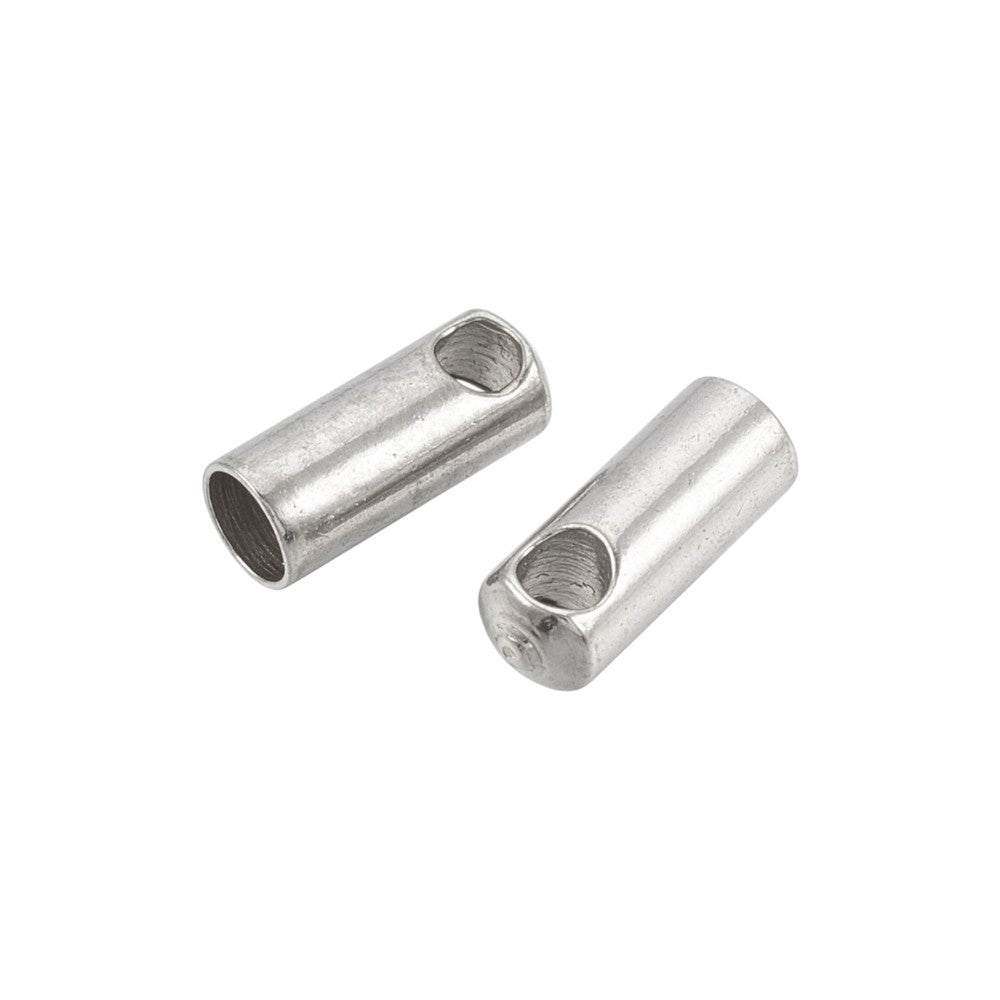 Eindkapje Koord RVS Zilver 8mm - per stuk