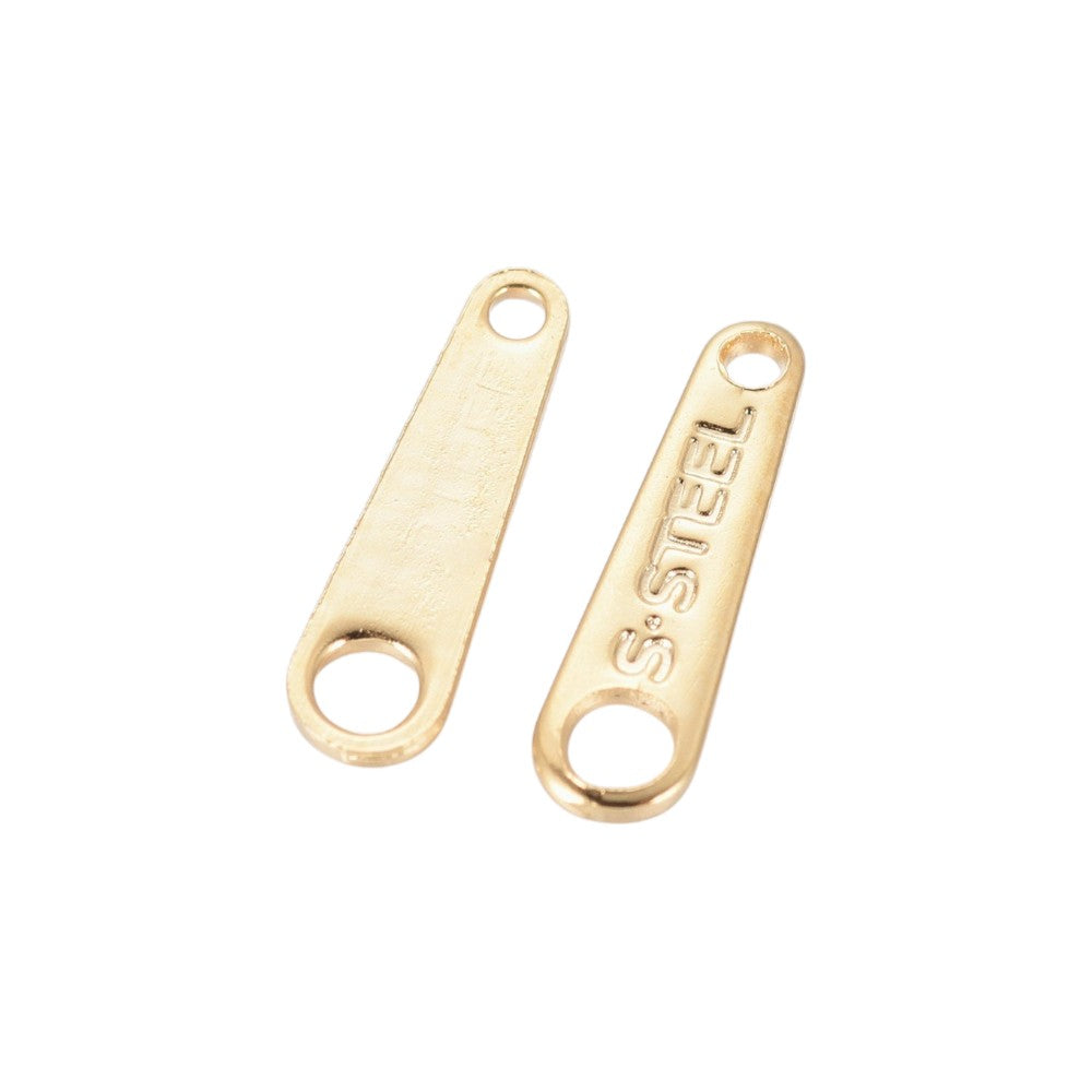 Verlengketting Eindstuk Goud 10mm - per stuk