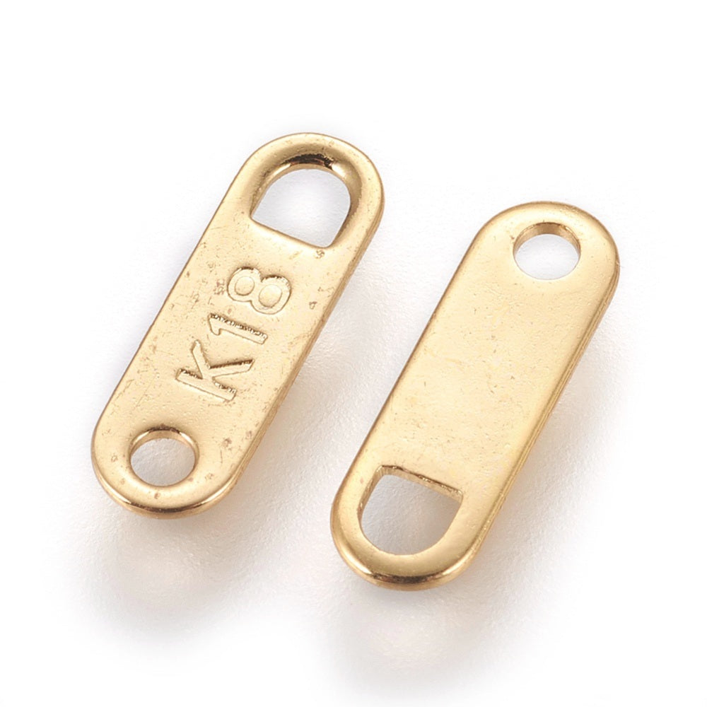 Verlengketting Eindstuk Goud 11mm - per stuk