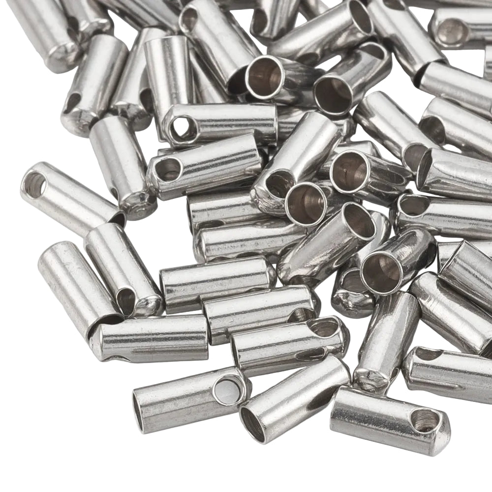 Eindkapje Koord RVS Zilver 7mm - per stuk