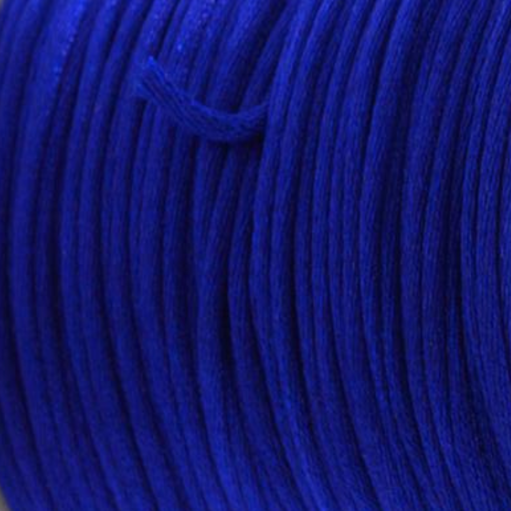 Satijn koord 1.5mm Blauw - 3 meter-koord-Kraaltjes van Renate