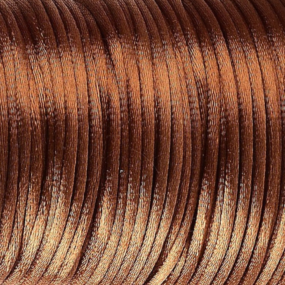 Satijn koord 1.5mm Koper Bruin - 3 meter-koord-Kraaltjes van Renate