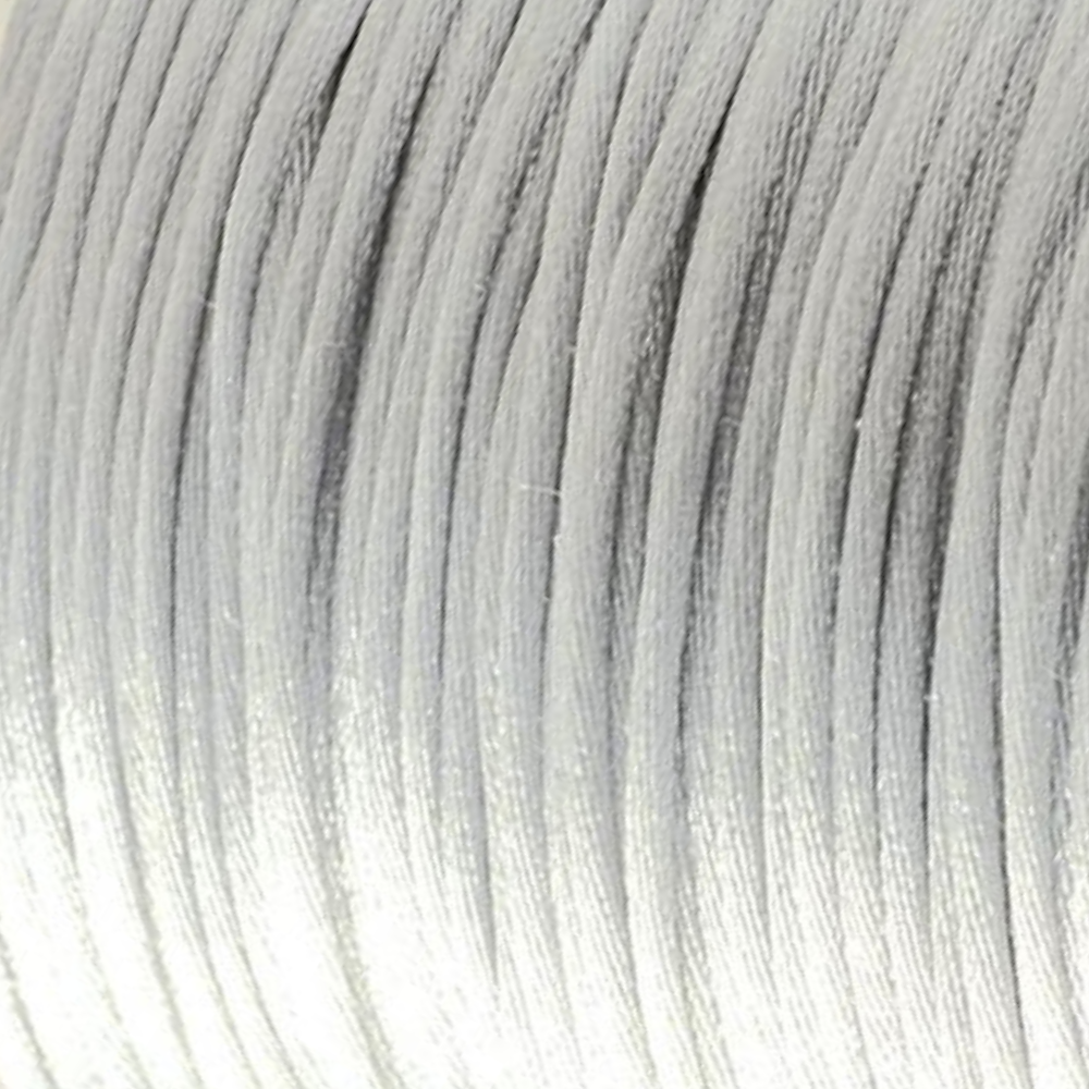 Satijn koord 1.5mm Licht Grijs - 3 meter-koord-Kraaltjes van Renate