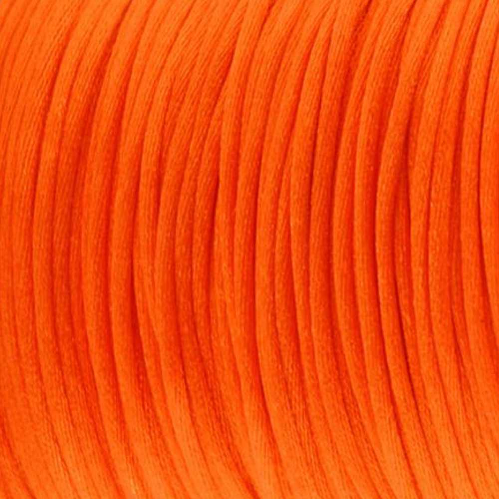 Satijn koord 1.5mm Oranje - 3 meter-koord-Kraaltjes van Renate