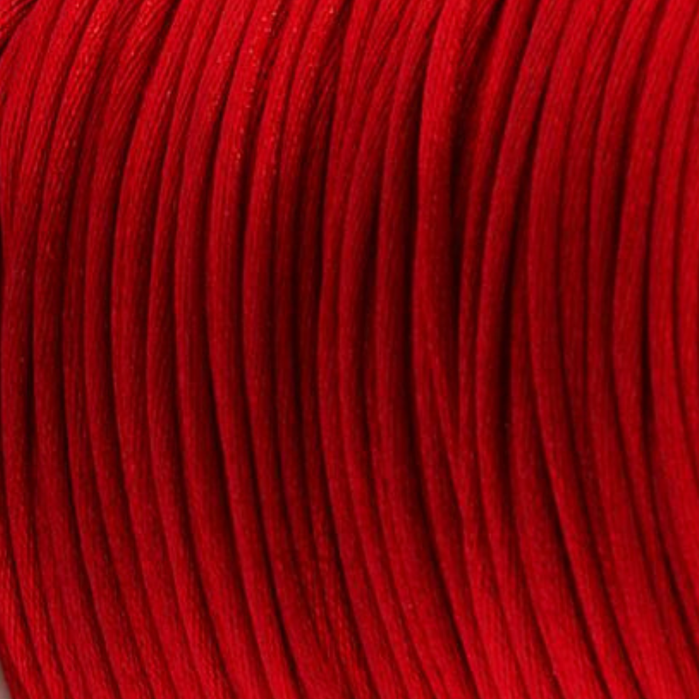 Satijn koord 1.5mm Rood - 3 meter-koord-Kraaltjes van Renate