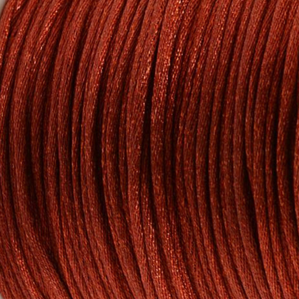 Satijn koord 1.5mm Roodbruin - 3 meter-koord-Kraaltjes van Renate