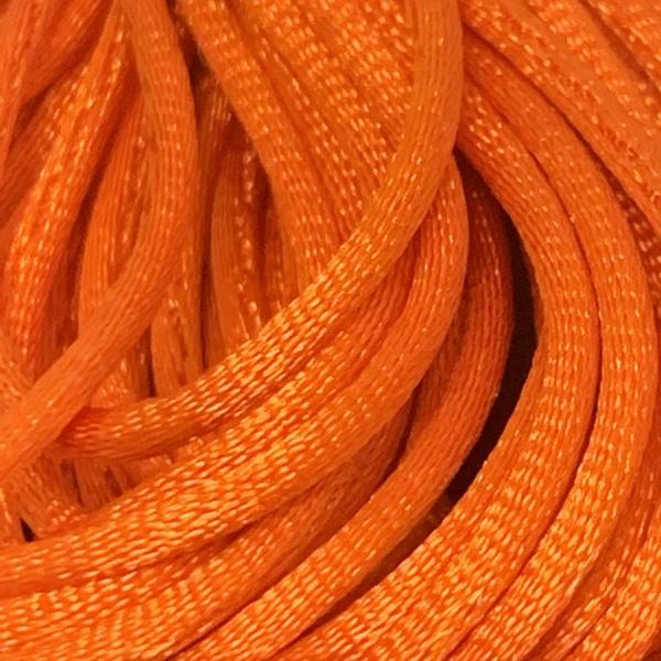Satijn koord 1mm Dark orange - 5 meter-Kraaltjes van Renate