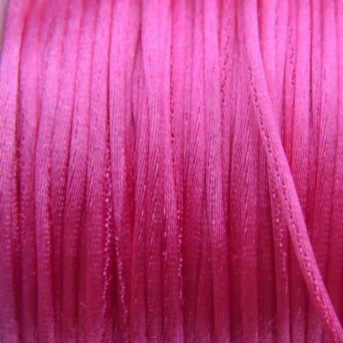 Satijn koord 1mm Fuchsia roze - 5 meter-Kraaltjes van Renate