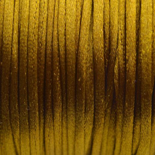 Satijn koord 1mm Goud bruin - 5 meter-Kraaltjes van Renate