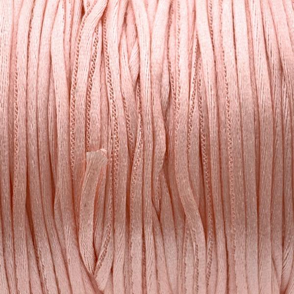 Satijn koord 1mm Light Coral - 5 meter-Kraaltjes van Renate