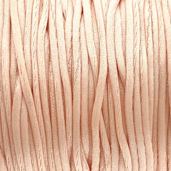 Satijn koord 1mm Light salmon - 5 meter-Kraaltjes van Renate