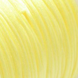 Satijn koord 1mm Light yellow - 4 meter-koord-Kraaltjes van Renate